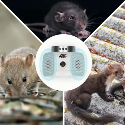 Ultrazvukový odpuzovač kun a hlodavců No Pest® Quattro Pro