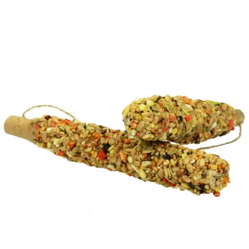 Krmivo pro volně žijící ptáky. Obilné tyčinky, ptačí příchutě 55g.