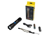 Nabíjecí LED svítilna COBA L116 XHP50 Zoom s klipem