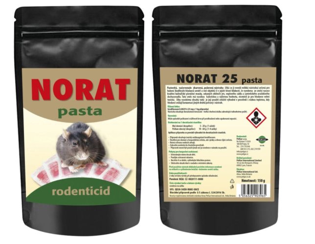 Norat pasta 150 g – pasta k hubení hlodavců | nástraha na myši a potkany