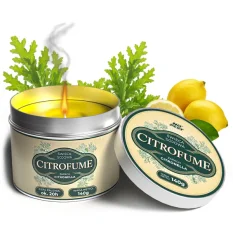Sójová svíčka No Pest CitroFume Citronella 3 % – 140 g, až 20 hodin