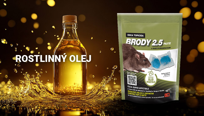 Brody 2.5 Pasta 150 g – příchuť rostlinný olej | nástraha na myši a potkany