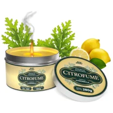 Sójová svíčka No Pest CitroFume Citronella 3 % – 280 g, až 40 hodin