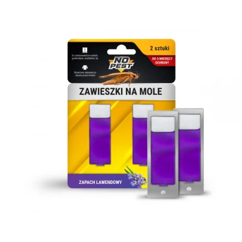 Odpuzovač molů do šatníku – levandulový přívěsek 2 ks