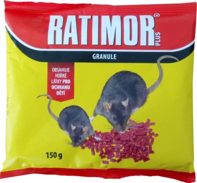Ratimor Plus granule 150 g – silná nástraha k hubení hlodavců | myši a potkani