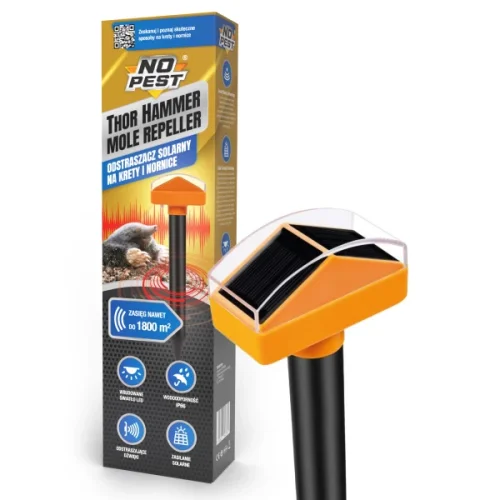 Solární odpuzovač krtků a hrabošů Thor Hammer – 2 ks