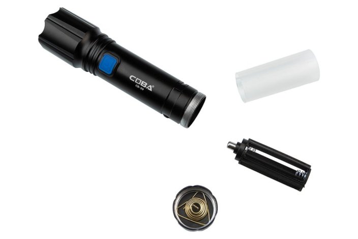 Nabíjecí LED svítilna COBA L116 XHP50 Zoom s klipem