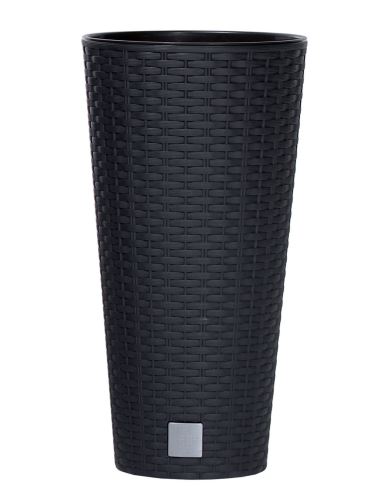 Květináč RATO TUBUS + vklad antracit 30cm