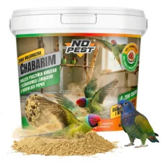 Chabarim – Přípravek proti čmelíkům, roztočům a péřovým vším u papoušků (1 kg)