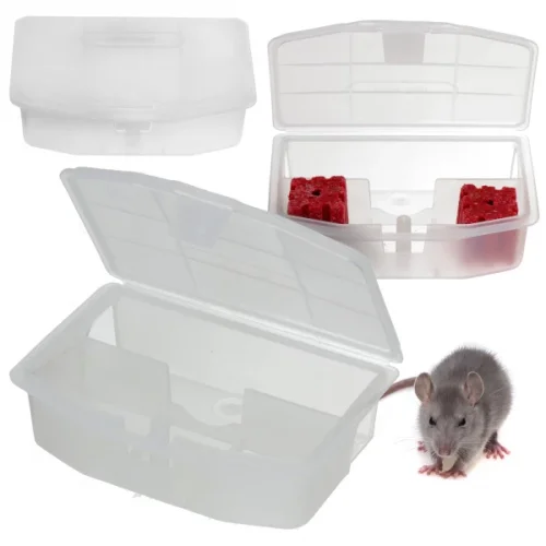 Deratizační stanice, průhledné krmítko pro myši No Pest®, 12,5 cm