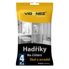 Čisticí hadříky na skla a zrcadla - 4ks - VENUS