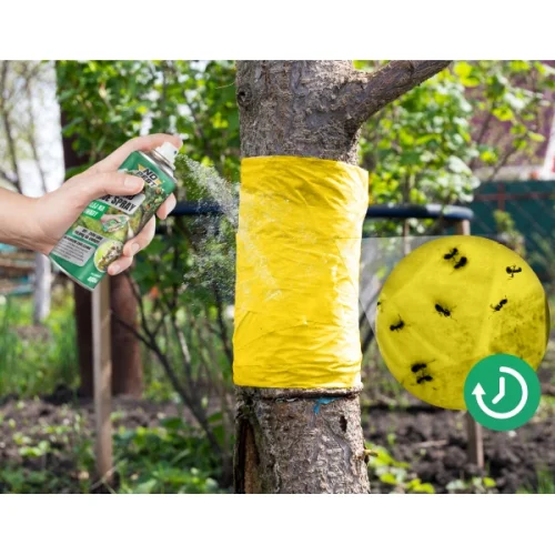 Entomologické lepidlo na hmyz na stromy, skleníky, stáje Bug Bond Glue Spray