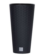 Květináč RATO TUBUS + vklad antracit 30cm