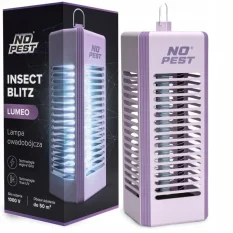 Lapač hmyzu No Pest® Insect Blitz Lumeo levandulové barvy (na komáry, mouchy a moly)
