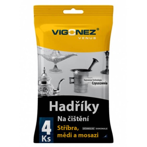 Čisticí hadříky na stříbro, měď a mosaz - 4ks - VENUS