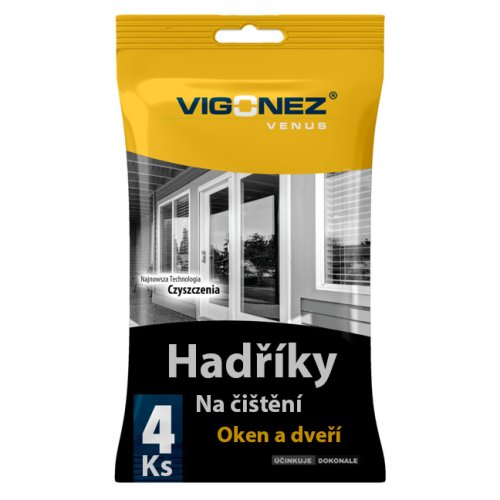 Čisticí hadříky na okna a dveře - 4ks - VENUS