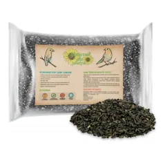 Krmivo pro sýkory a ptáky, černá slunečnicová semínka, 1kg.