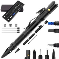 Taktické pero BSH Adventure KB-008 9v1 – LED, křesadlo, rozbíječ skla