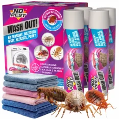 Prací prostředek na roztoče, vajíčka štěnic, vši, blechy, klíšťata Wash Out! 4x20ml