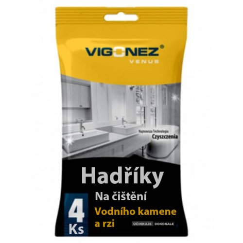 Čisticí hadříky na vodní kámen a rez - 4ks - VENUS