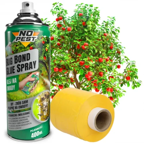 Entomologické lepidlo na hmyz na stromy, skleníky, stáje Bug Bond Glue Spray
