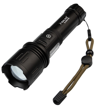 Nabíjecí LED svítilna X-BALOG L115 XHP360 – powerbanka, boční světlo
